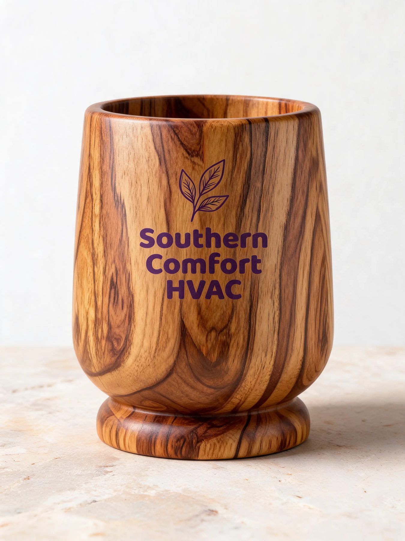 Turned Olive Wood Utensil Crock
